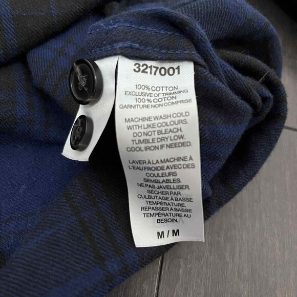 Tilley's Ladies Cotton Flannel Plaid Button Down Long Sleeves Size Medium - Picture 3 of 6